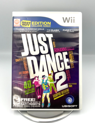 Just Dance 2 (Nintendo Wii, 2010) No Manual Free Shipping Top