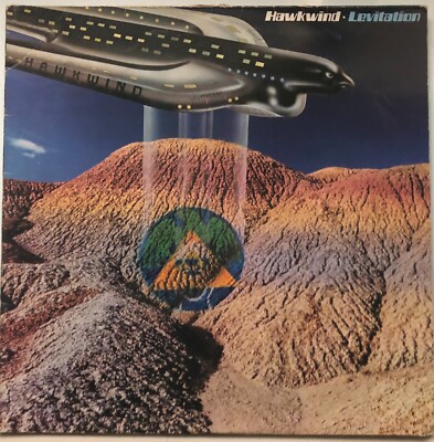 Hawkwind Levitation 1980 UK Bronze Blue Vinyl LP  Bron 530