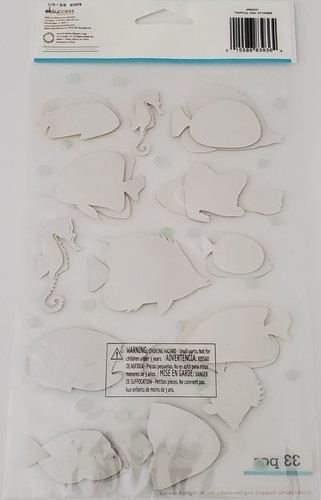 NEW Martha Stewart Crafts - TROPICAL FISH Stickers, 33 Pieces - Picture 3 of 3