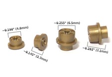 4pc BTO New Made Aurora T-Jet Thunderjet HO Slot Car LARGE STANDARD Wheels GOLD