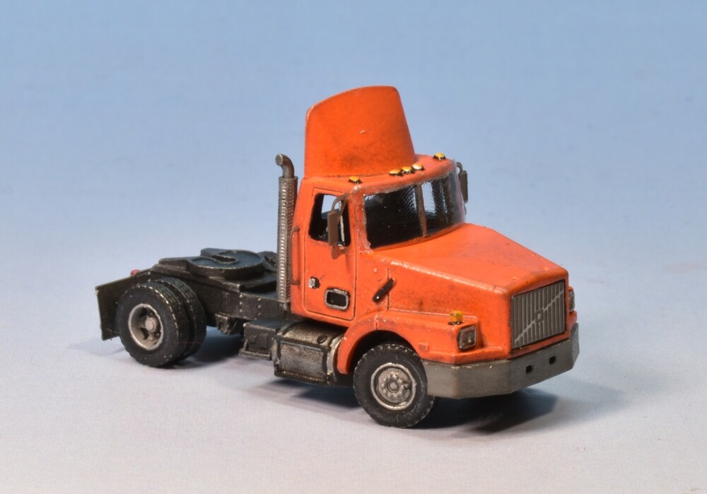N Scale 1990's Volvo/White WG Single Axle Tractor Kit by Showcase