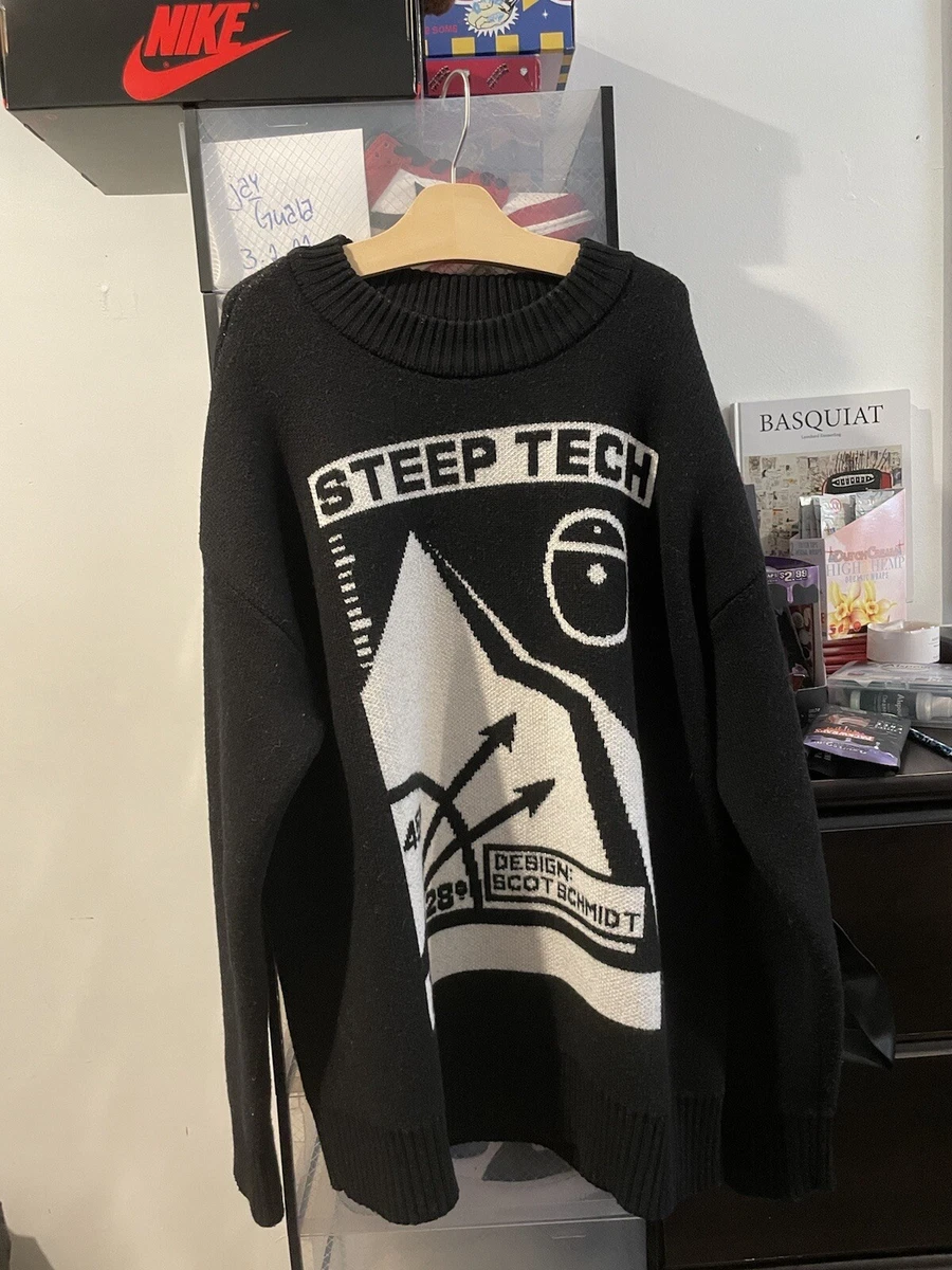 Oversized The North Face Mens M Black Label Steep Tech Wool Sweater Knit |  eBay
