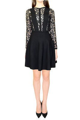 chinese dress ladies Stretch Jersey Fit & Flare Prom Gown with Sheer Bead & Lace Embellished Bodice main image 0