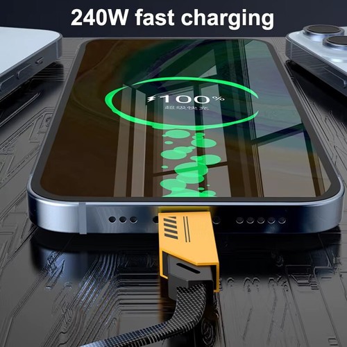 120W Fast Type C Wall Charger , 5-In-1 65W Super Fast Cable For Cell Phone iPad - Picture 9 of 26