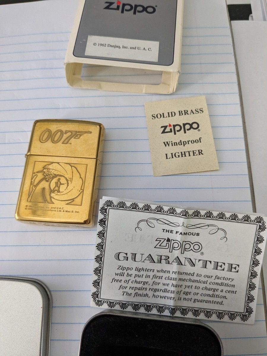 007  ジッポーヴィンテージ1996年８個セット ZIPPO(ジッポ) 007 Diamonds Are Forever 1996年製｜トレファク