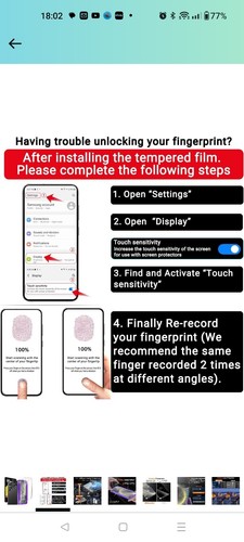 4 Pack Screen Protector for Samsung Galaxy S24 6.2 Inch with 4 Pack Tempered... - Afbeelding 2 van 8