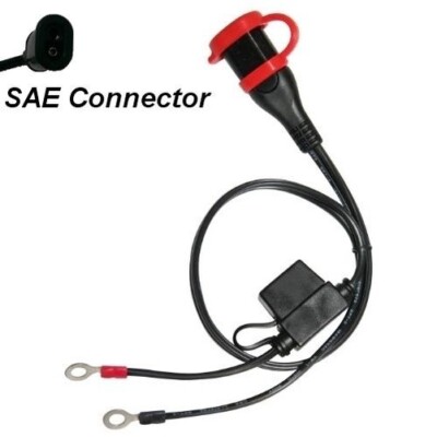 Optimate 2 3 4 5 6 Wetterfeste 12V Gesicherte Ösenanschlussleitung (SAE71) (01)