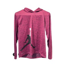 Nike Michael Air Jordan Hoodie Boy  s Large Gym Red Dri-Fit Jumpman Pullover