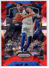 Dwight Powell 2019-20 Panini Prizm Cracked Red Ice SP #81 Dallas Mavericks