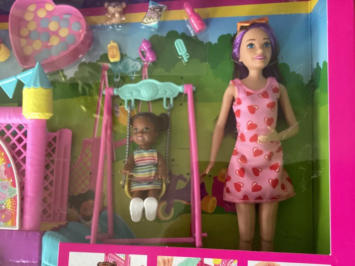 Barbie Skipper Babysitters Inc. Bounce House Dolls and Playset