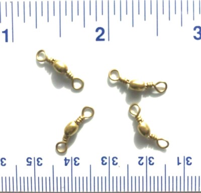 100 GT super strong Brass Barrel Swivels size 10 (36 lb test) 