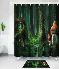 Magic Forest Waterproof Bathroom Polyester Shower Curtain Liner Water Resistant