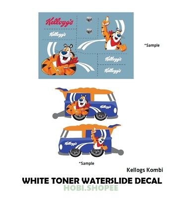 JC-9119 White Toner Waterslide Decals> RWB > For Custom 1:64 Hot Wheels