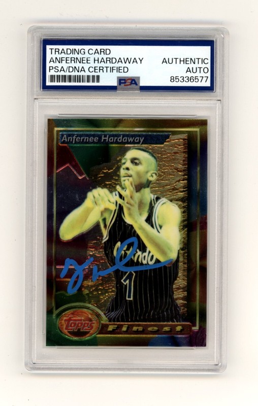Anfernee Hardaway 1993-94 Topps Finest #189 Signed Rookie RC PSA Auto Magic