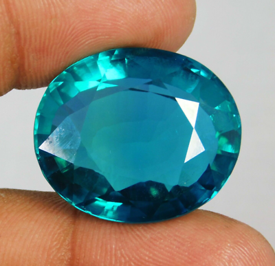 #ad CERTIFIED 63.05 CT NATURAL VGTL NEON PARAIBA TOURMALINE OVAL CUT LOOSE GEMSTONE $399.99