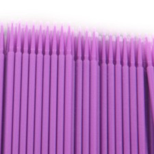 Dental Micro Applicator Brush Disposable Makeup Eyelash Brushes Purple 1.5mm