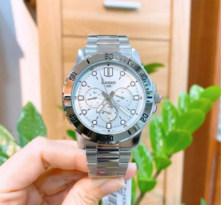 Casio MTP-VD300D-7E Multi Hands Stainless Steel Bracelet Men's