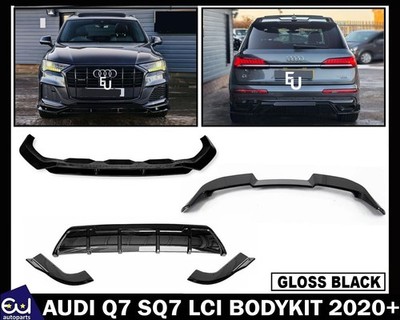 FOR AUDI Q7 SQ7 LCI FRONT SPLITTER REAR DIFFUSER SPOILER BODYKIT BODY ...