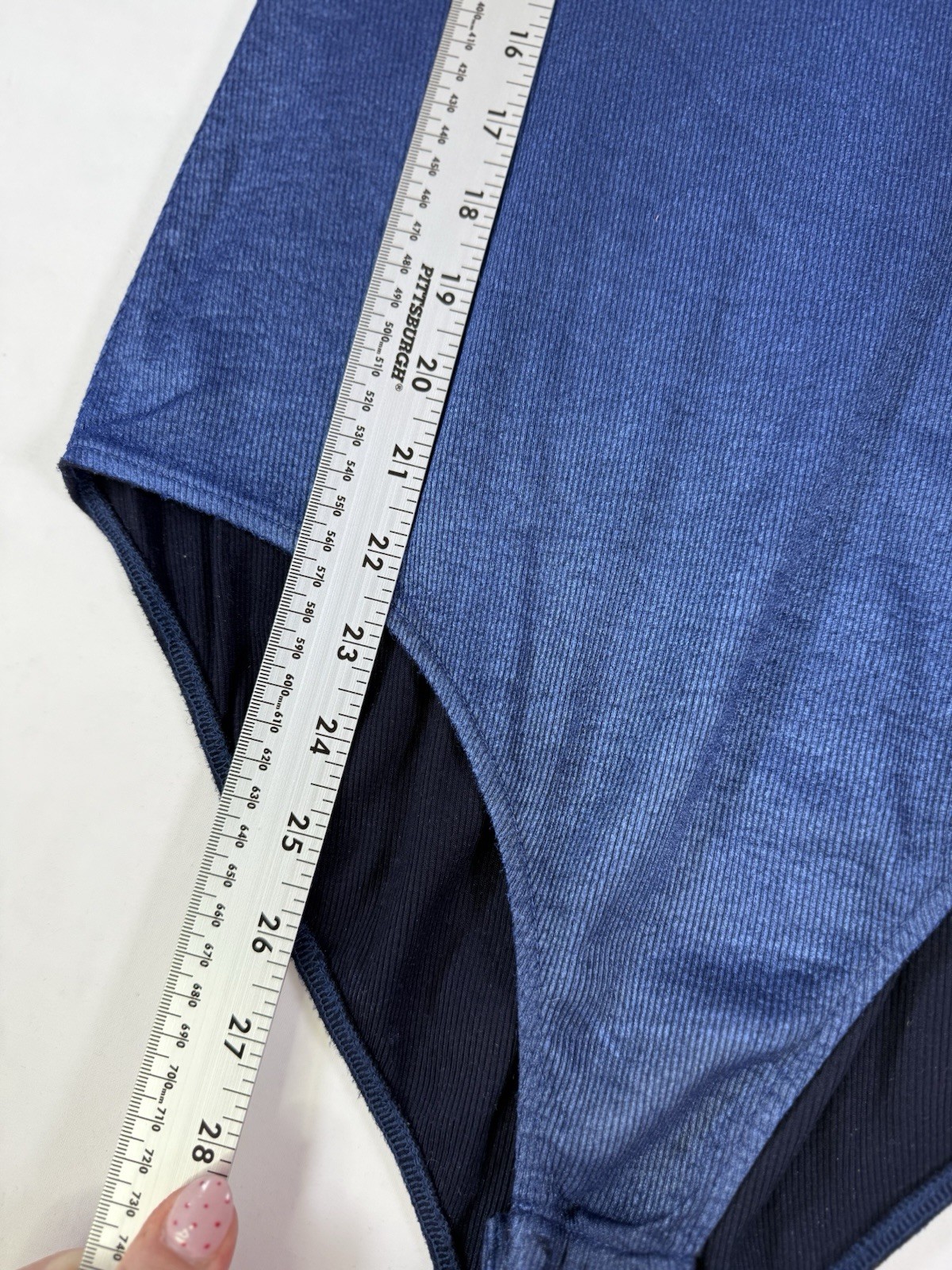 NWOT AG Adriano Goldschmied Women’s Bodysuit Blue Size S thumbnail 8