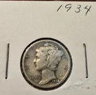 1934-P & 1935-S  Mercury Silver Dimes, Fine  Circulated