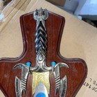 Decorative Fantasy Sword with Wooden Display Plaque — photo 3