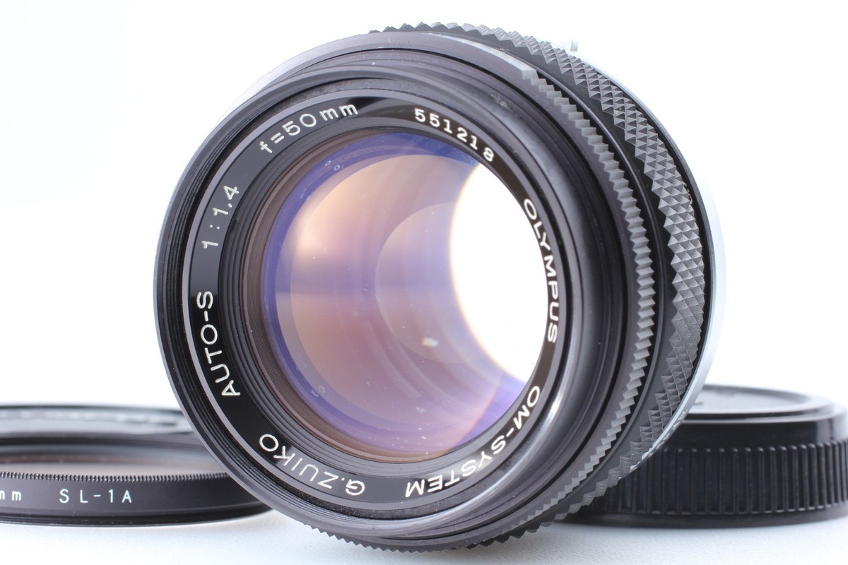 | OM for Lens Auto-S MC Zuiko f1.4 50mm Olympus f1.4 50mm ZUIKO G. OM-1 【完動品】OLYMPUS Blue Camera Moon フィルムカメラ