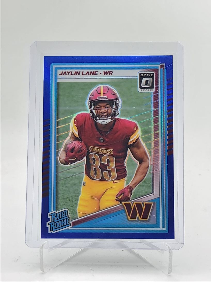 JAYLIN LANE 2025 DONRUSS OPTIC RATED ROOKIE BLUE PRIZM RC /249 Q5849