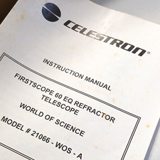 Celestron FirstScope 60 EQ 60mm Refractor Telescope Equatorial Fully Coated