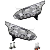Scheinwerfer Set Links & Rechts / Weiß H7/H15 FüR Ford Tourneo Inkl. Lampen