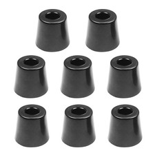 Black Round Rubber Feet Bumper Floor Protectors Furniture Foot Non Slip Bumpers