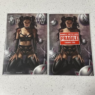 MISS MEOW #2 Carla Cohen RARE set Trade/t0ple55 Virgin - Limited to 100 & 75 NM