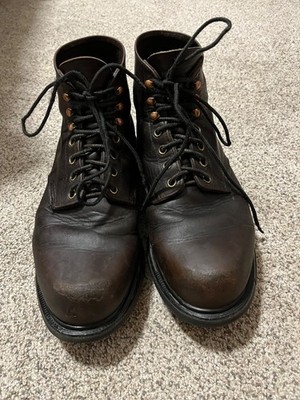 Red Wing Shoes Brown Leather Lace-up Work Boots - Men US 10 EU 43 - Style 952