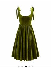 Green Velvet Dress M Fairy, Cottage Core Moss, Whimsical, Renaissance Faire