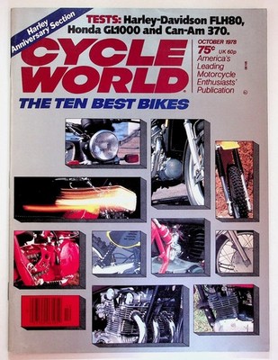 Cycle World Magazine October 1978 Vol 17 No 10 Best Bikes Harley Honda GL1000