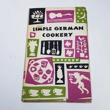 VTG Peter Pauper Press Simple German Cookery HC Book Cookbook DJ 1965