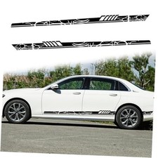 Car Body Door Side Stripe Graphic Vinyl Decals Sports Racing Strip Stickers