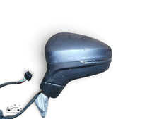 2016-23 VOLKSWAGEN TIGUAN MK2 POWR FOLD WING MIRROR LEFT PASSENGER SIDE GREY D7X