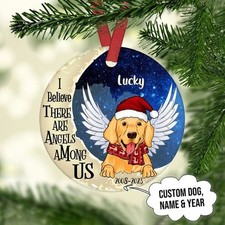 Beautiful Personalized Dog Ornament Christmas Gift For Dog Lover Special Gift...