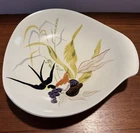 Vtg Red Wing Pottery Textured Capistrano 11” X 11.5 Coupe Serving Bowl RARE