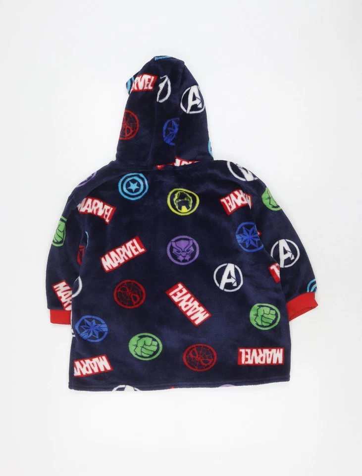 Primark Boys Multicoloured Marvel Superhero Fleece Robe 2XS - Image 2 of 4