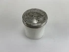 Vintage Watkins Milk Glass Jar With Lid - 3" tall - Hazel Atlas
