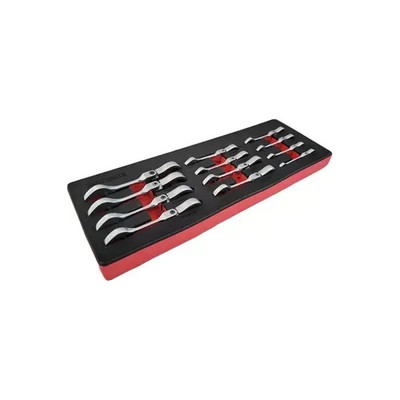 Ratschen-Ringschlüssel-Satz extra kurz 8 - 19 mm 12-tlg
