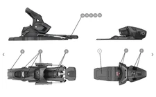 2025 NEW Tyrolia ski bindings SR10 GW 85mm Brakes Adult gripwalk size adjustable