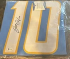 Justin Herbert Signed Chargers Jersey Beckett Authenticated