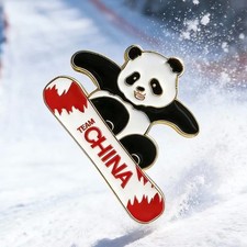 Milano Cortina 2026 Winter Olympic Official (Snowboard) Panda Pin Collection