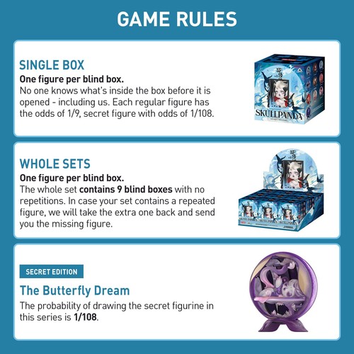 SKULLPANDA The Mirage Series Figures Blind Box Figures, Random Design Mystery... - Picture 2 of 7