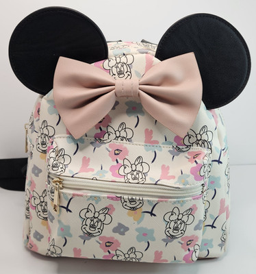 Disney Minnie Mouse Bioworld 3D Ears Backpack Pink Bow
