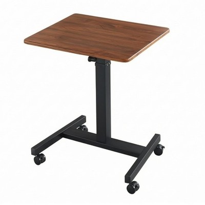 Hand Crank Standing Desk Rolling Height Adjustable Desk Mobile Sit-to-Stand