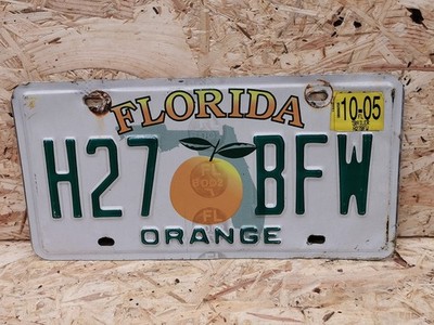 NUMMERNSCHILD USA FLORIDA ORANGEN GRAFIK _ ORANGE COUNTY _ H27 BFW