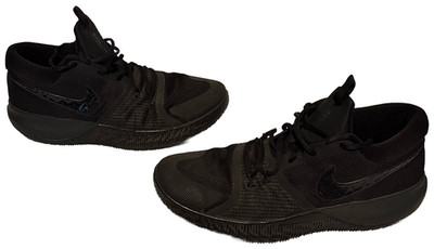 Nike Mens Zoom Assersion Triple Black Basketball Shoes 917505-002 Size 11.5